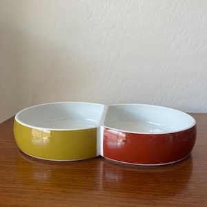 MCM Block Chromatics Germany Divided Serving Dish Gold Brown Colorway