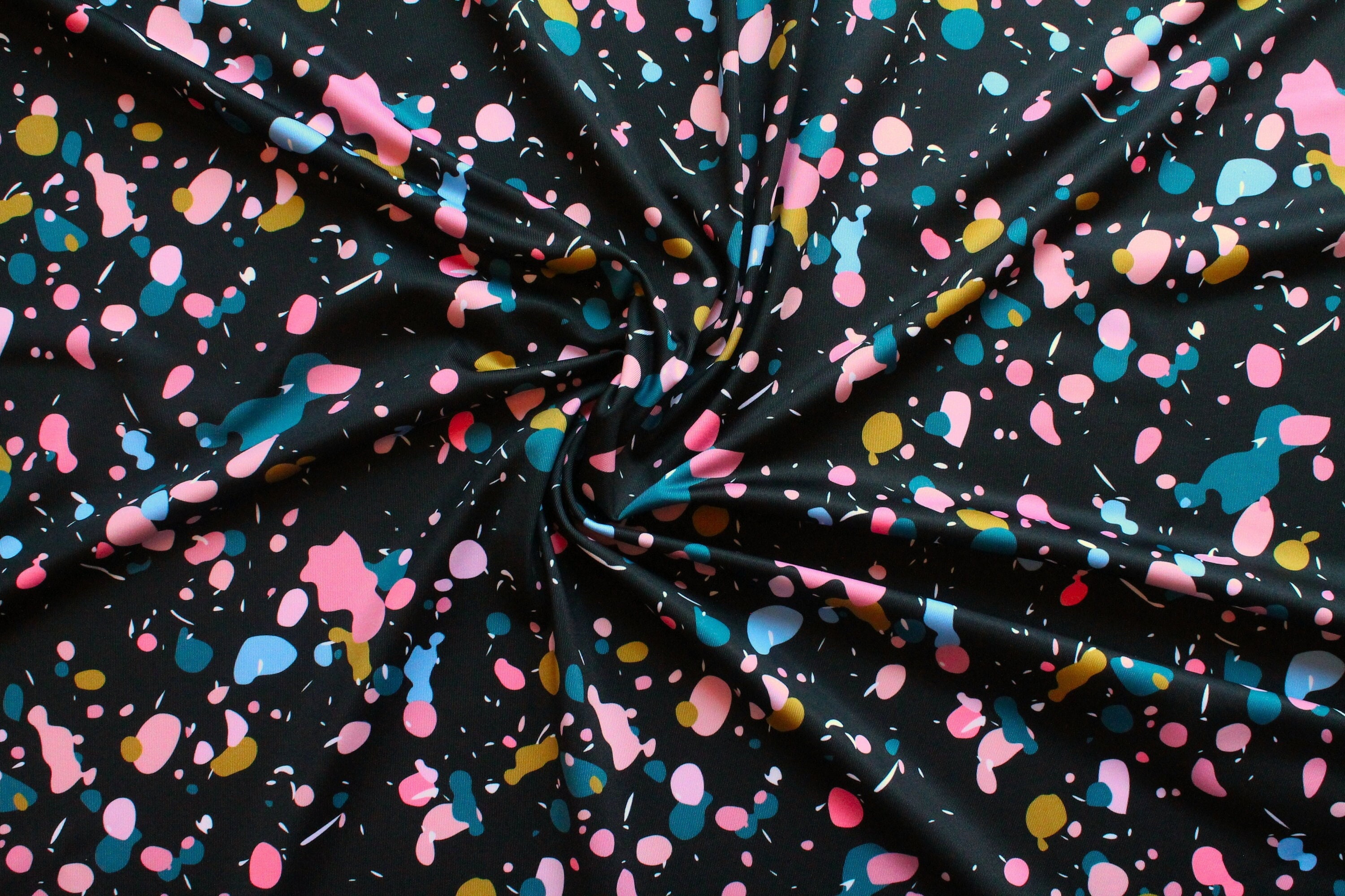 Dyeing & Batik Splash printed swimsuit fabric polyester spandex fabric