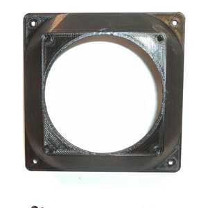 120mm to 80mm Centered Offset FAN ADAPTER Flow Converter PC Mod Custom Panel Hose Mount Flange Airflow