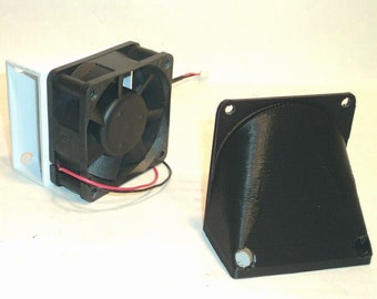 Ventilateur de 60 mm CONDUIT D'ANGLE DROIT Ventilateur de refroidissement Ventilateur de refroidissement Boîtier d'échappement Carénage de hotte NAS Mod