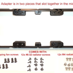 360mm Radiator +3x 140mm Fans to 3x 140mm Fan Slots Mounting Bracket Adapter PC Mod