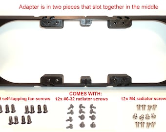 360mm Radiator +3x 140mm Fans to 3x 140mm Fan Slots Mounting Bracket Adapter PC Mod