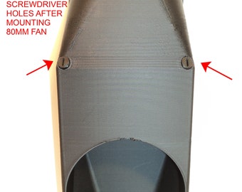 80mm S TURN DUCT 80mm Computer Fan Redirect Airflow Cooler Cooling Exhaust Case Fan Shroud Hood Case Mod
