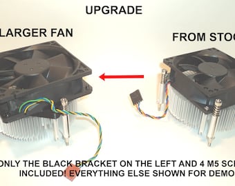 92mm Fan Dell/HP Heatsink Mod 92mm to 80mm Centered OFFSET Cone Computer Fan Adapter Converter Change Mounting PC