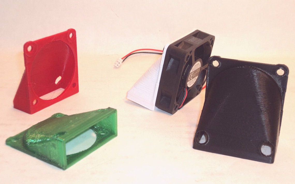 50mm Fan RIGHT Angle DUCT Cooling Fan Vent Cooler Exhaust Case Etsy