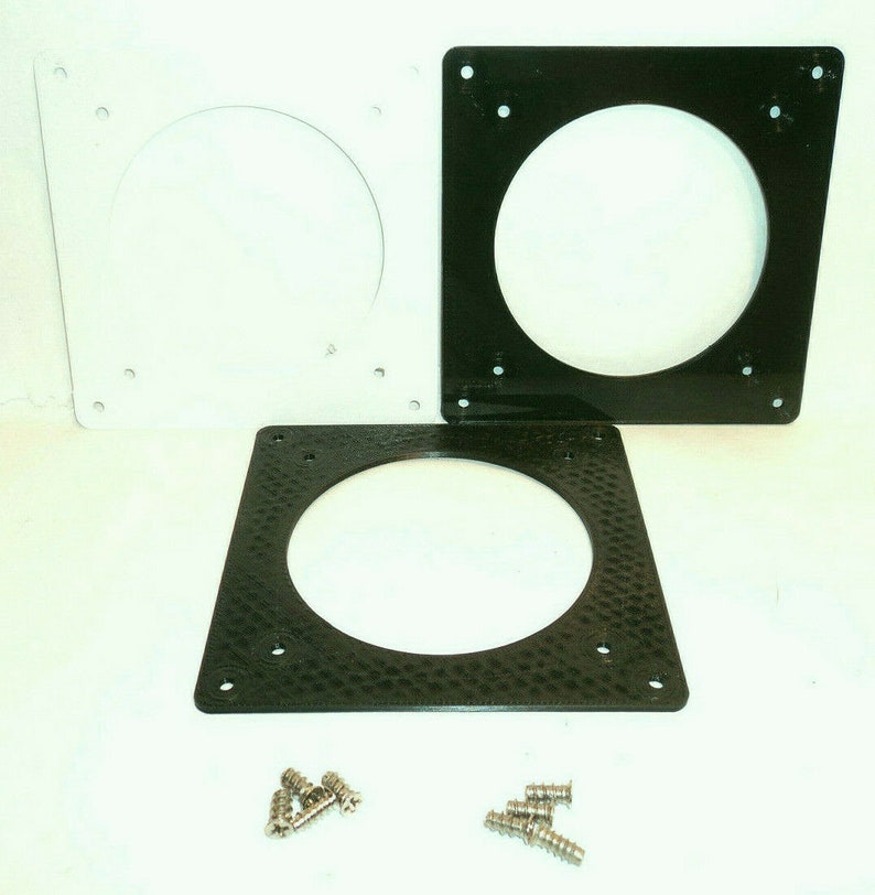 Custom 92mm To 120mm Fan Adapter Mount – Flat Bracket, 3D Printed (USA Made)