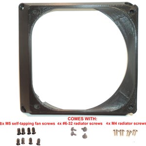 140mm to 120mm Fan Slot Radiator SIDE OFFSET Adapter Converter change mounting PC Modding
