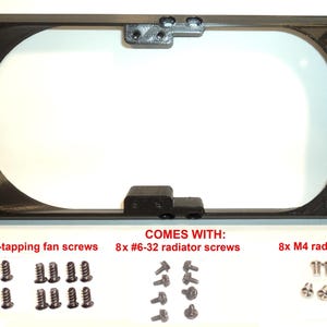 280mm Radiator OR 2x 140mm Fans to 120mm Slots SIDE OFFSET Mounting Bracket Adapter