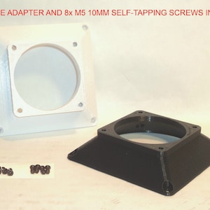 92mm to 60mm FAN ADAPTER Flow Converter PC Mod Custom Panel Hose Mount Flange Airflow