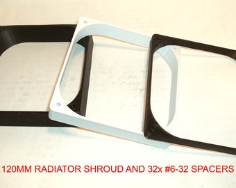 120mm 240mm 360mm AIO Radiator Shroud Computer Fan PC Case Mod Custom Airflow