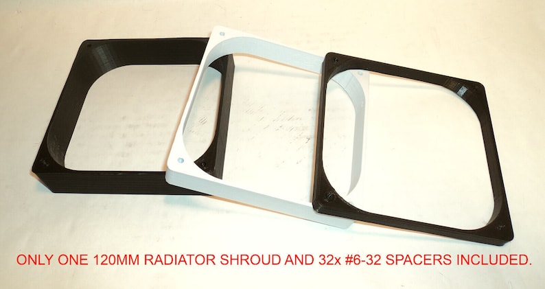 120mm 240mm 360mm AIO Radiator Shroud Computer Fan PC Case Mod Custom ...