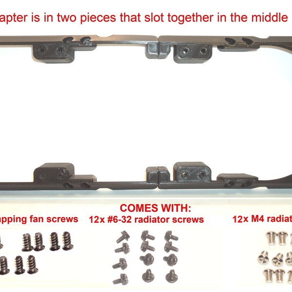 360mm Radiator +3x 140mm Fans to 3x 140mm Fan Slots SIDE OFFSET Mounting Bracket Adapter PC Mod