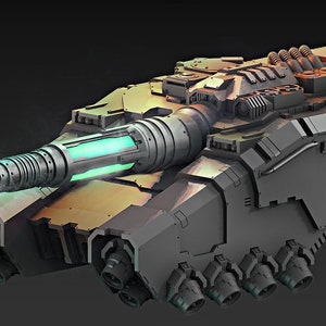 Terran Warhosts Kharaidan Executioner Tank 28mm Sci-fi Compatible Model
