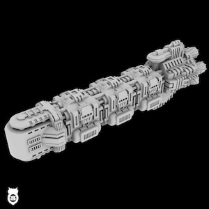 Bits Blitz Designs - Fleet Scale Logistics Ship - Battlefleet Gothic - Space Fleets- A Billion Suns - Tabletop - Wargaming