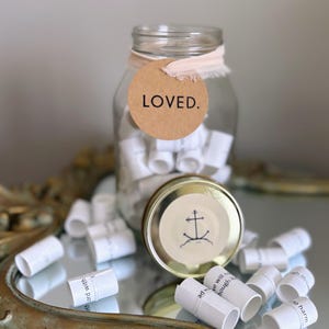 Scripture Jar - Christian Gift for Sympathy, Strength, Grief Support, Care, Comfort, Encouragement - Powerful and Uplifting Bible Verses
