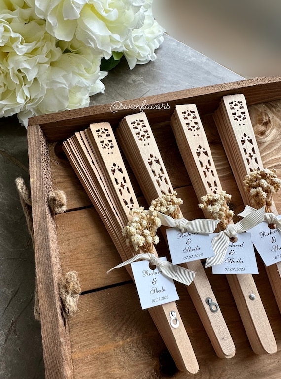 Bulk Wedding Favors Wooden Fan Favors Summer Beach Wedding Favors Bridal Shower Favors Unique Favors Hand Fan Favors for Guests Etsy