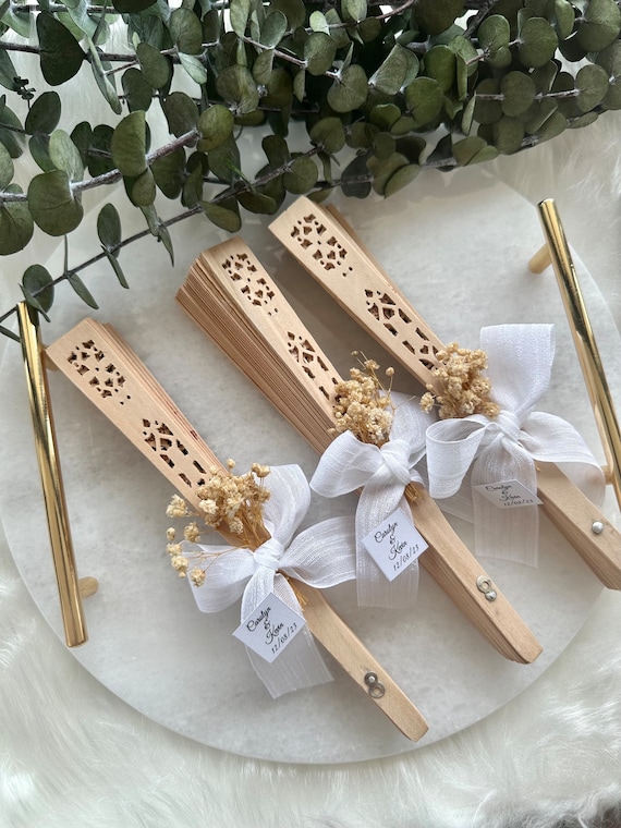 Beach wedding cheap fans favors