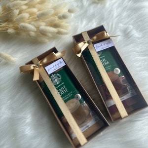Wedding Coffee Favor Box Set: Starbucks Treat, Bulk Gift (50PCS)