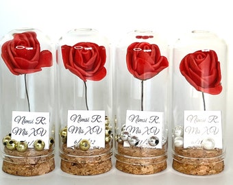 Beauty and the Beast Mini Glass Wedding Favors for Guests | Etsy Canada