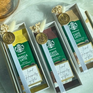 Wedding Coffee Chocolate Favors: Starbucks Gift Box Set