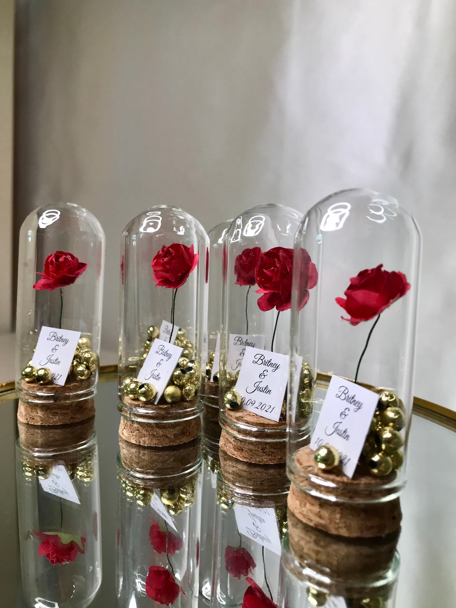 Beauty and the Beast Mini Glass Wedding Favors for Guests - Etsy