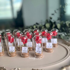 Beauty and the Beast Mini Glass Wedding Favors for Guests, Wedding ...