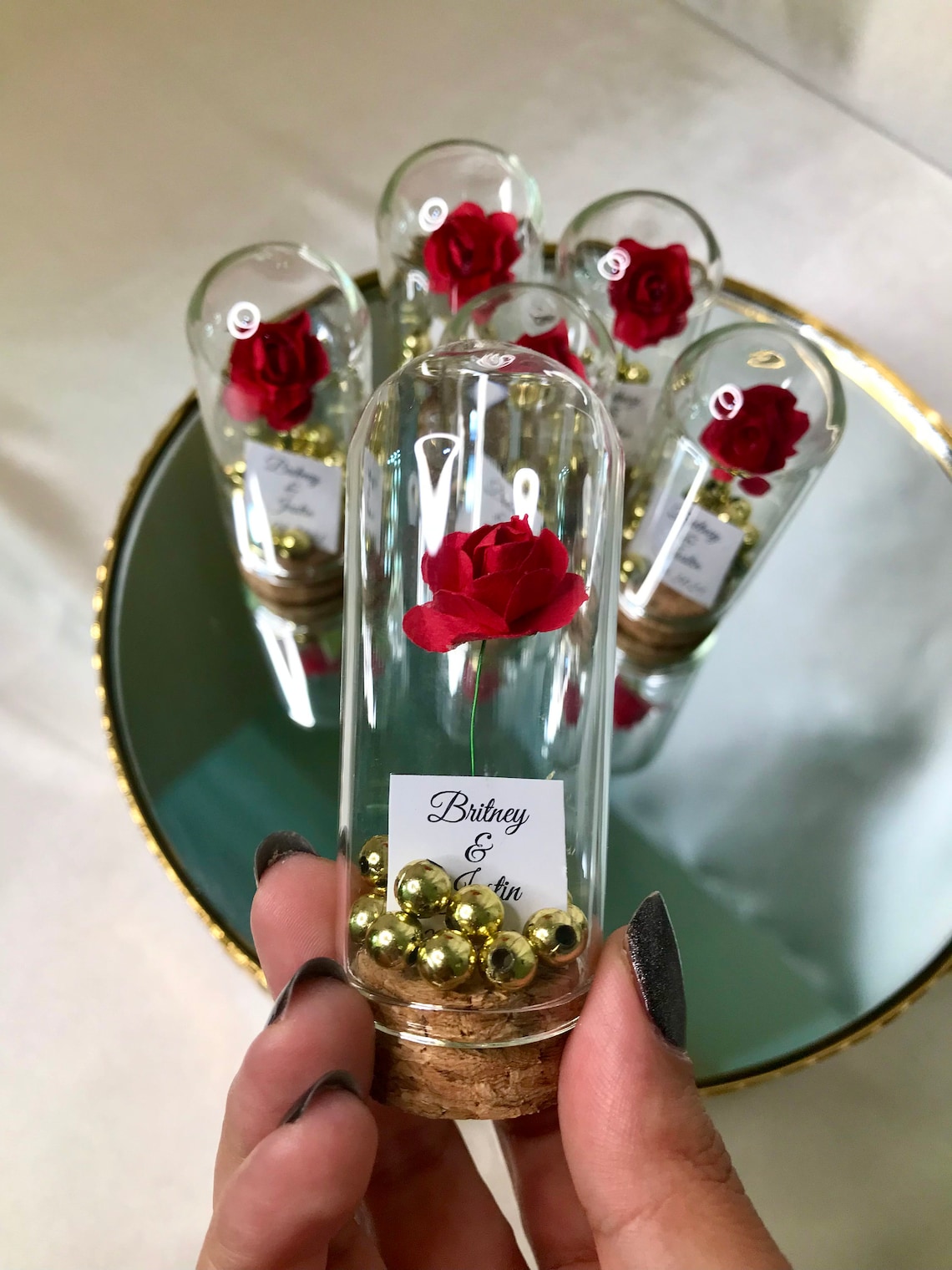 Beauty and the Beast Mini Glass Wedding Favors for Guests - Etsy