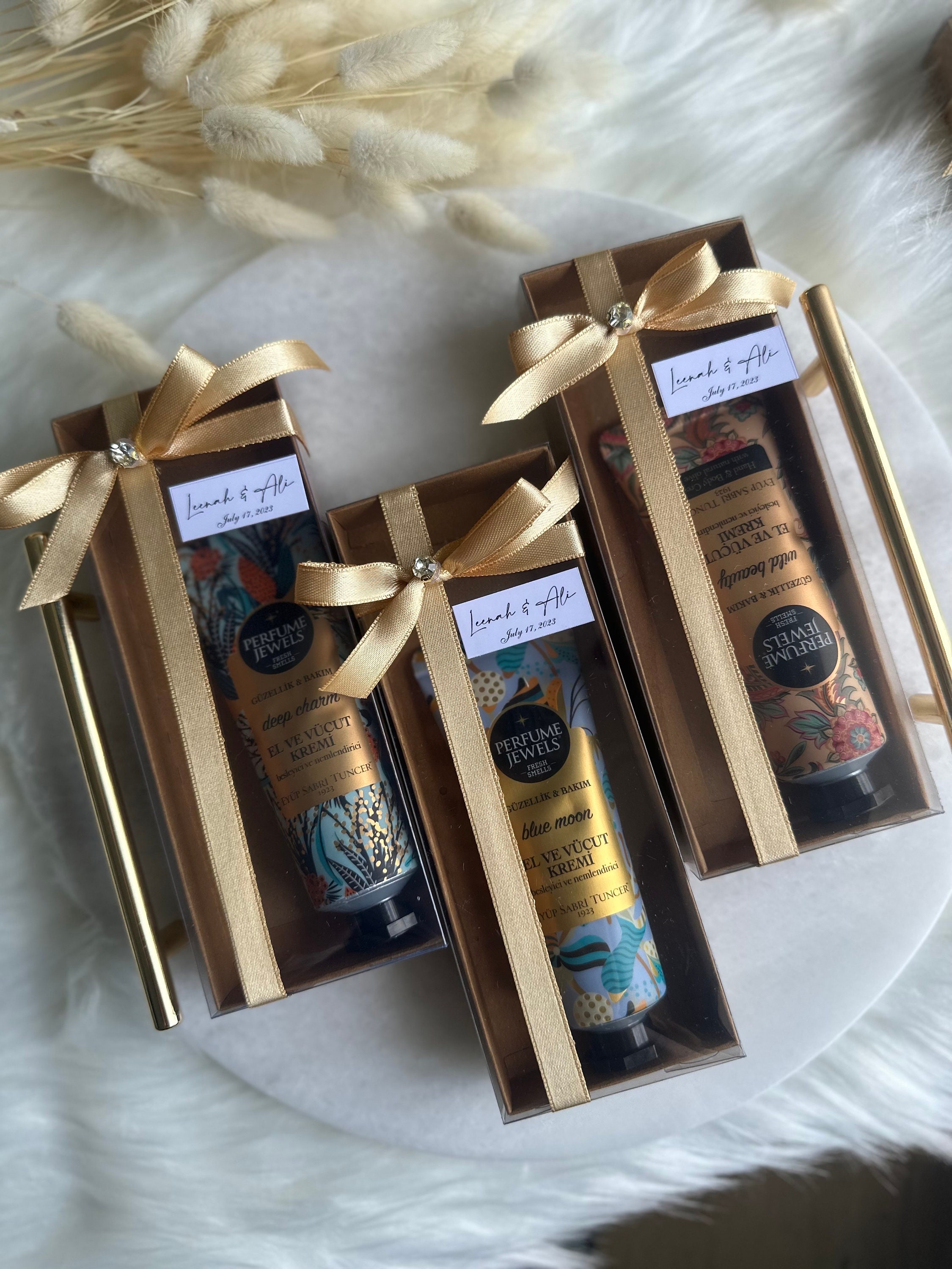 Scented Hand Cream Wedding Favor Box: Unique Bridal Gift Set