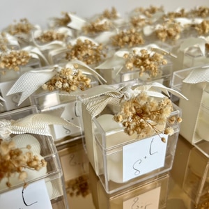 Bubble Candle Favors: Wedding, Bridal Shower, Baptism (1.57 inch Box)
