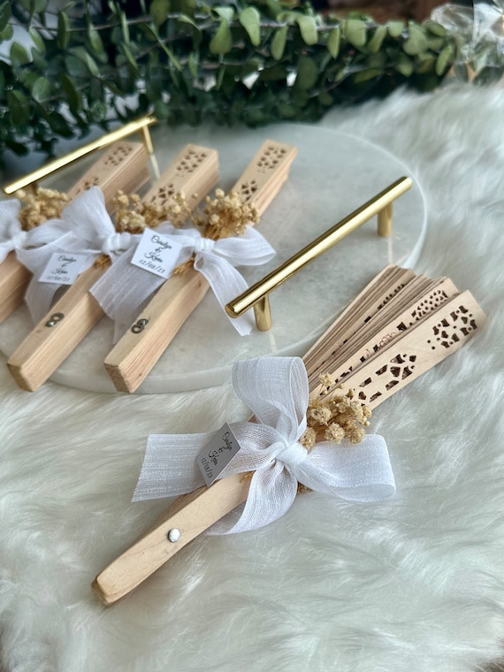 Summer Wedding Bulk Favors Sandalwood Hand Fan Favor Personalized Wooden Fan Bridal Shower Favors Beach Wedding Favors for Guests Etsy