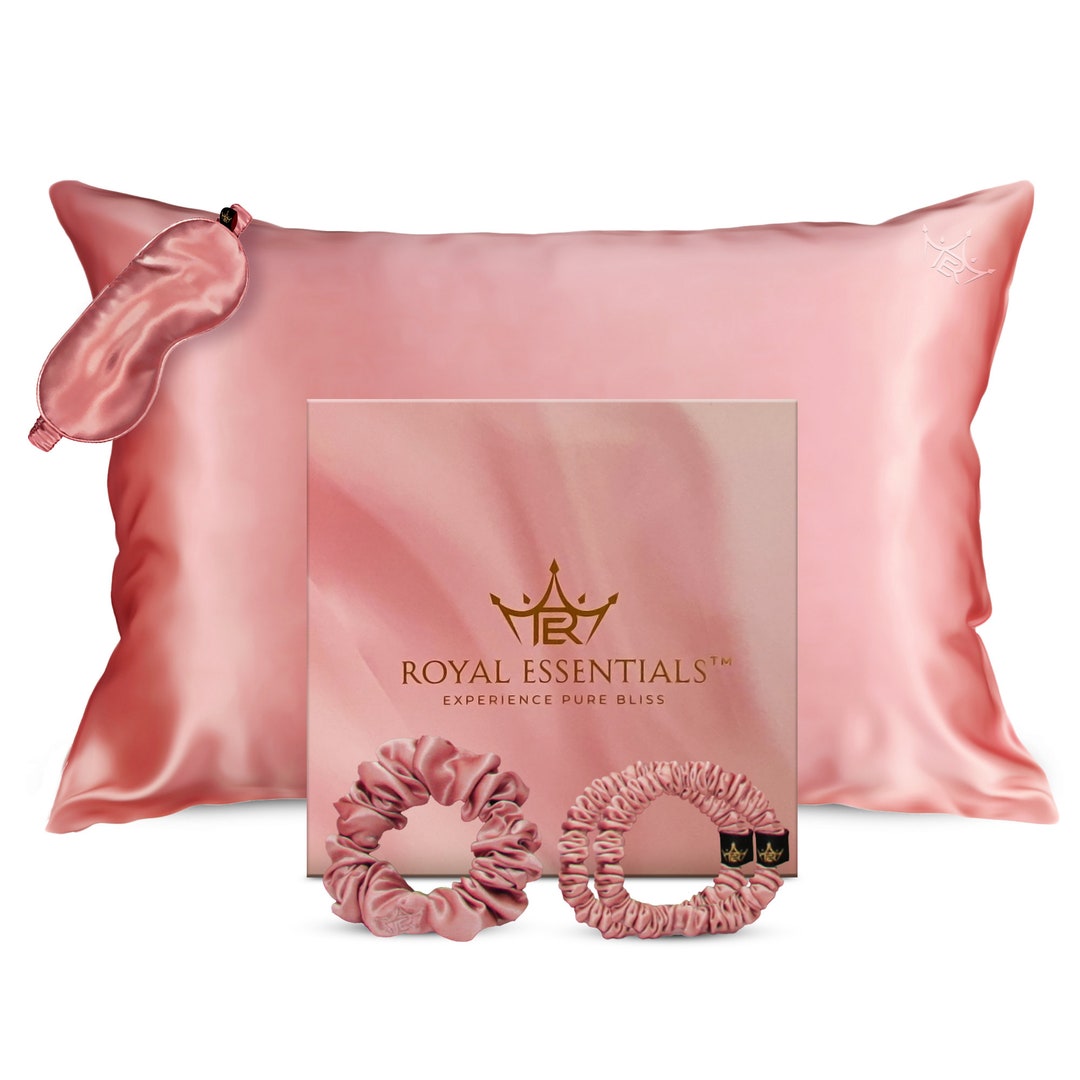 Royal Essentials Mulberry Silk Pillowcase Gift Set 25 Momme Silk