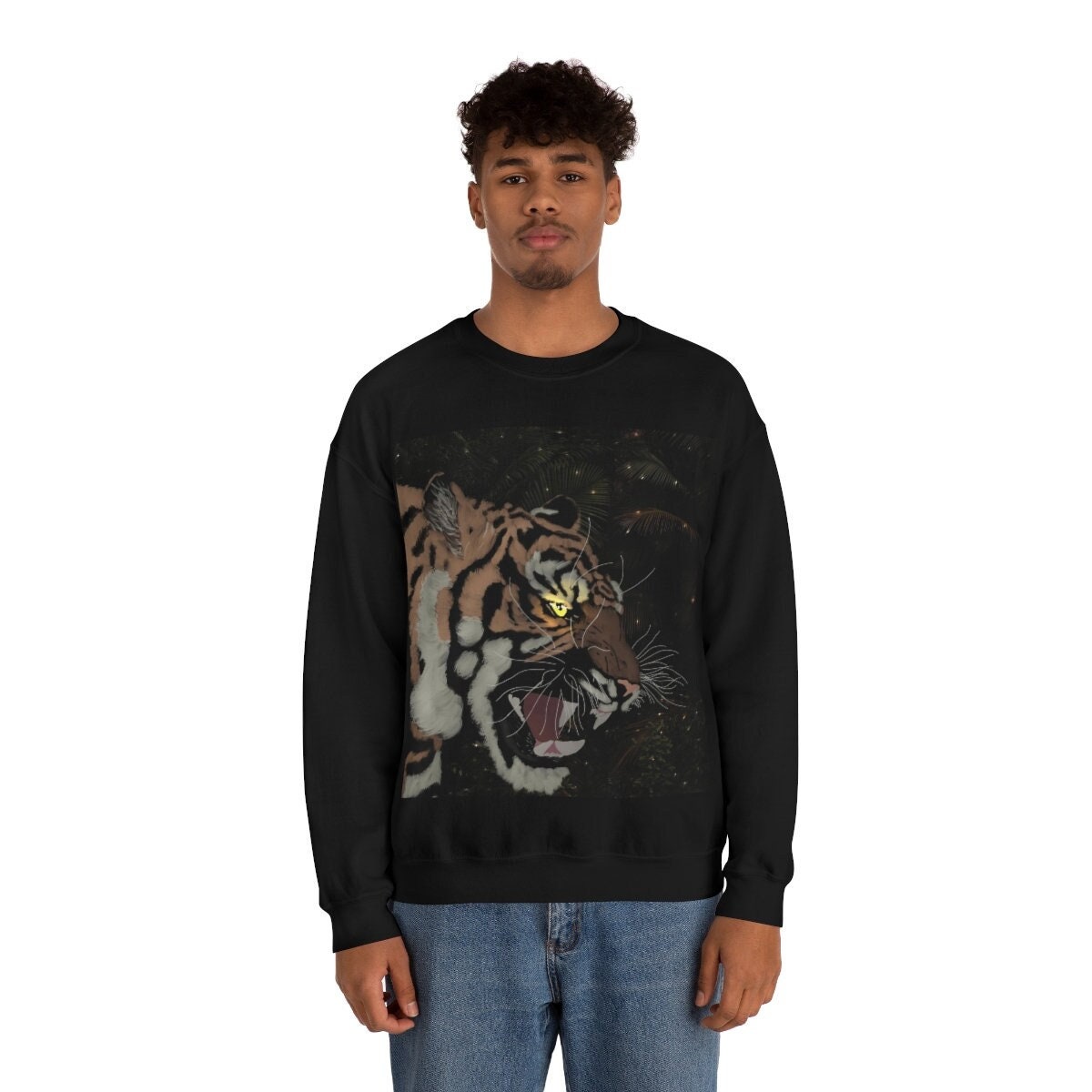 tiger crewneck sweatshirt