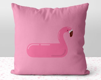The Pink Flamingo Pillow Throw Cover