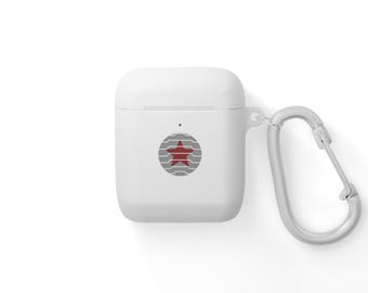 AirPods-hoesje, Winter Soldier-ontwerp, beschermende siliconenhoes, cadeau Marvel-fan, kousvuller, kerstcadeau, geeky-accessoire