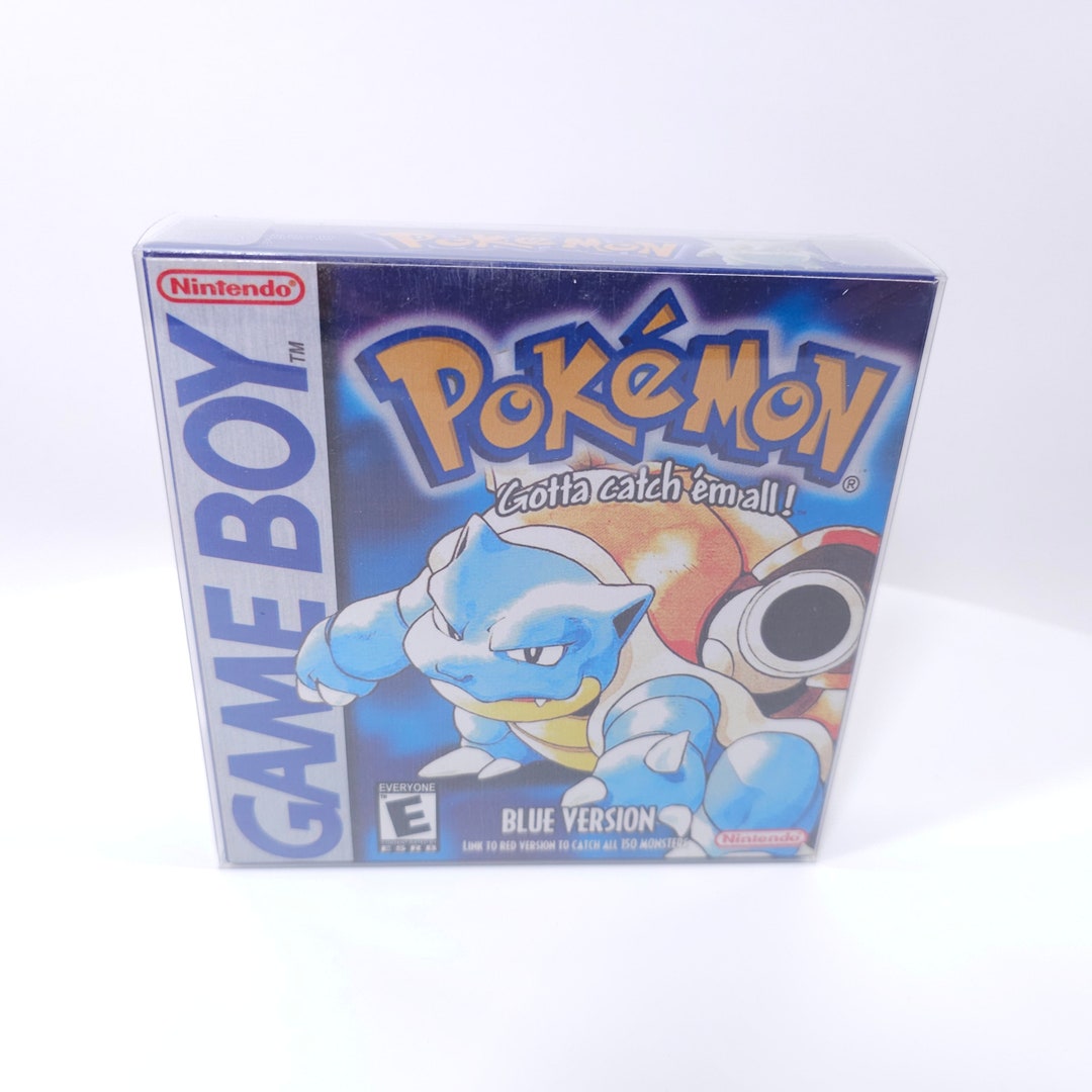 GAMEBOY / Pokemon Blue / Box & Case Etsy