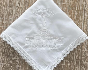 Willamette Valley Oregon Temple Dedication Hankie-multiple styles