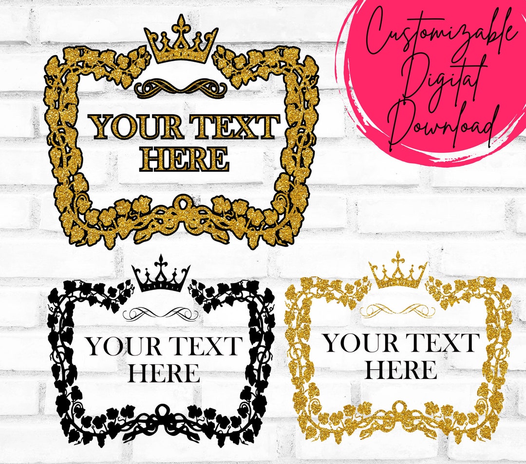 Customizable Henny SVG Custom Order Henny PNG Henny Label Svg Your Text