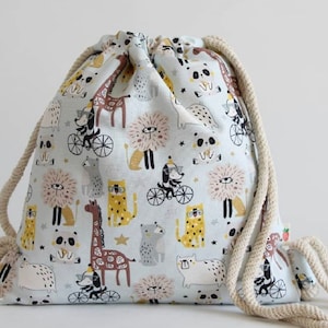 kids backpack , cotton backpack , Scandi  ,  kindergarten backpack , handmade bag , bag , school , university , Christmas gift, Christmassy