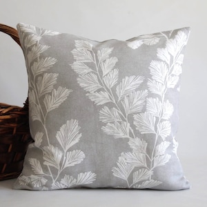 Laura Ashley Waxham cushion cover , pillow case , floral cushion cover , christmas gift , 45x45 cushion , grey cushion ,square cushion