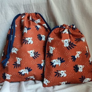 Laundry bag  , Koala wash bag, spare clothes bag, toiletry, laundry, kids pouch, travel pouch, bag organiser, storage bag , Christmas gift