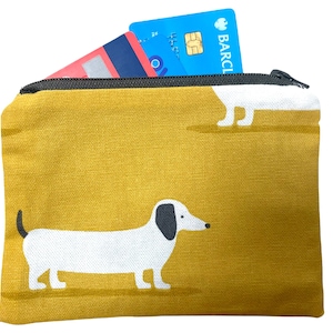 Dackel Hund Geldbörse, Stoffbeutel, Münzbrieftasche, Stoffbrieftasche, Kindergeldbeutel, Kartengeldbeutel, kleiner Beutel, Baumwollgeldbeutel, Kindergeldbeutel