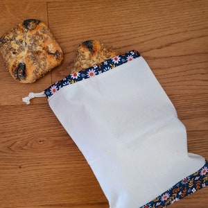 Sac roulant petit, durable, zéro déchet, cousu à la main