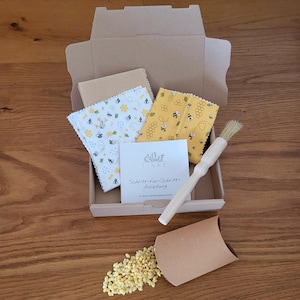 Bienenwachstücher DIY-Set, Geschenkset, Bastelset, nachhaltig, zero waste, Mitbringsel, Weihnachtsgeschenk