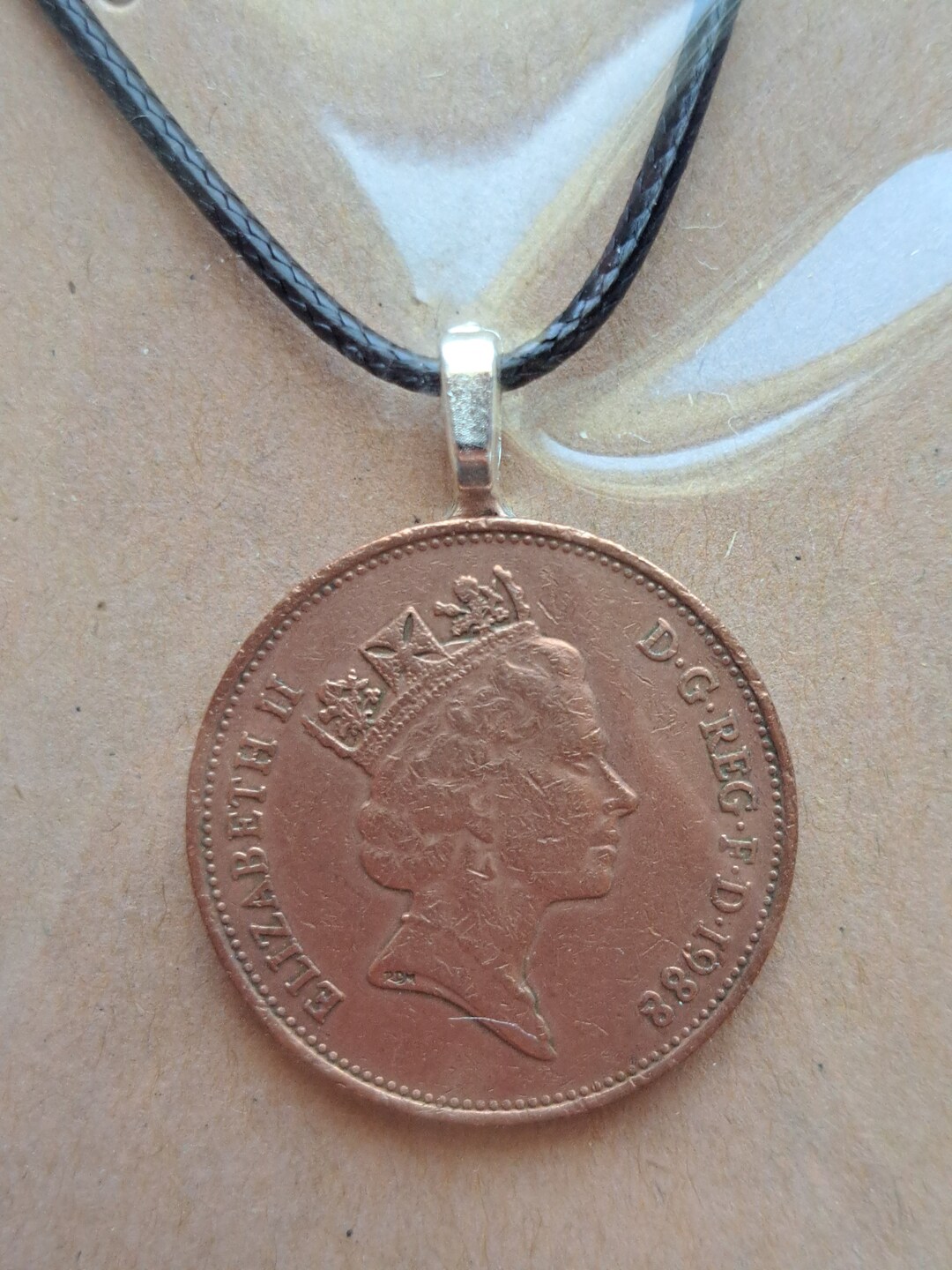 Queen Elizabeth Coin Necklace British Coin Jewelry Genuine Etsy