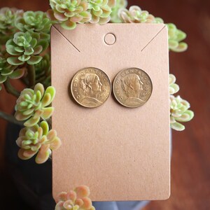 Mexican Coin Earrings: Genuine Foreign Coins, Nickel-Free Posts