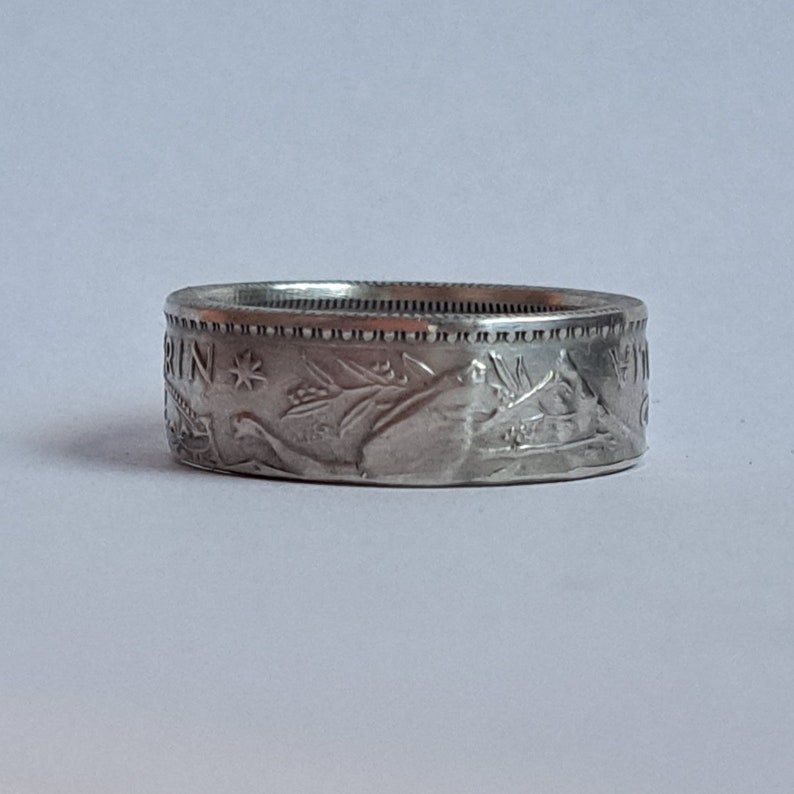 Silver Australian Coin Ring: Kangaroo & Emu Foreign Coin Jewelry - Etsy