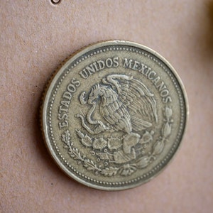 Mexican Eagle Pin, Mexico Coin Pin, Foreign Coin Pin, Latino Pins, Latina Pins, Mexico Pin, Mexican Pin, Eagle Coin Pin