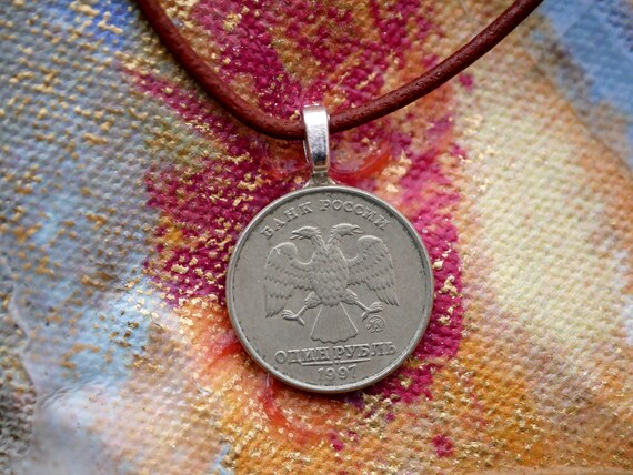 Russian coin best sale necklace