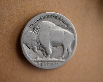 Buffalo Nickel Lapel Pin: Genuine Coin Brooch, Heritage Gift