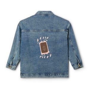 Time to Unplug Women's Denim Jacket Power Off Offline Self Care Clothing Apparel